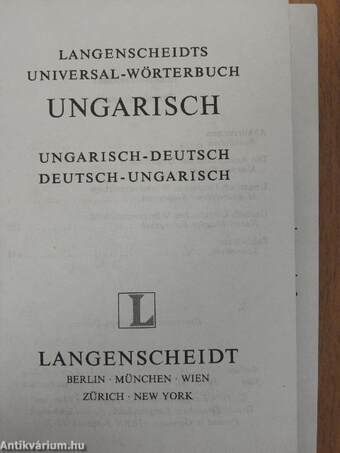 Langenscheidts Universal-Wörterbuch Ungarisch