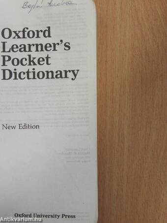 Oxford learner's pocket dictionary