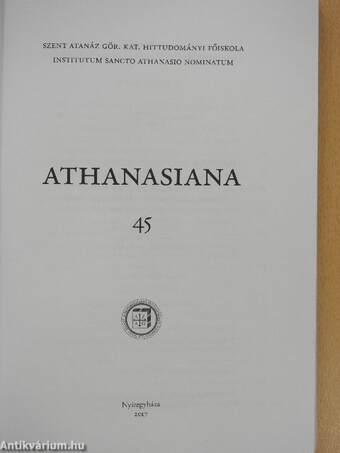 Athanasiana 45.