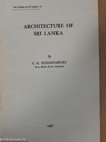 Architecture of Sri Lanka