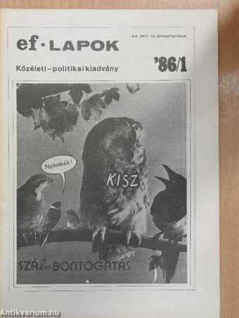 ef-Lapok 1986/1.