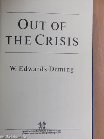 Out of The Crisis