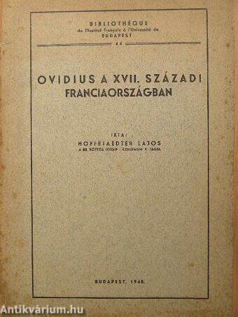 Ovidius a XVII. századi Franciaországban