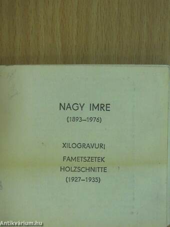 Nagy Imre - Fametszetek (minikönyv)