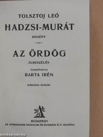 Hadzsi-Murát/Az ördög