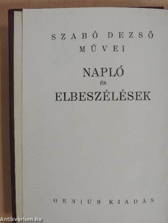 Napló és elbeszélések