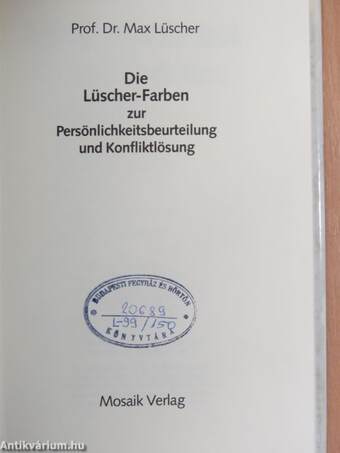 Die Lüscher Farben