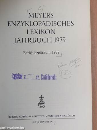 Meyers Enzyklopädisches Lexikon Jahrbuch 1979