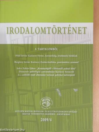 Irodalomtörténet 2009/4.