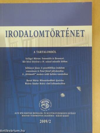 Irodalomtörténet 2009/2.