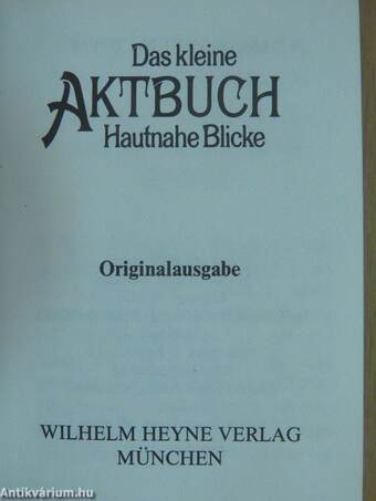 Das kleine Aktbuch (minikönyv)