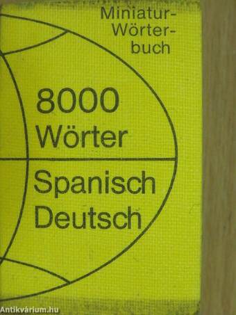 Miniatur-Wörterbuch Spanisch-Deutsch (minikönyv)