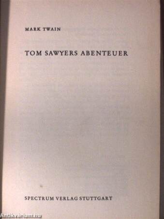 Tom Sawyers Abenteuer