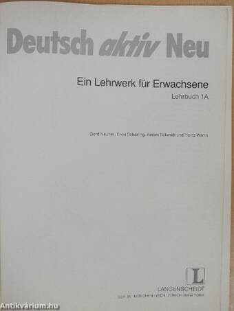 Deutsch aktiv Neu 1A - Lehrbuch + info