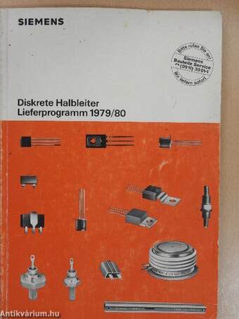 Siemens Diskrete Halbleiter Lieferprogramm 1979/80
