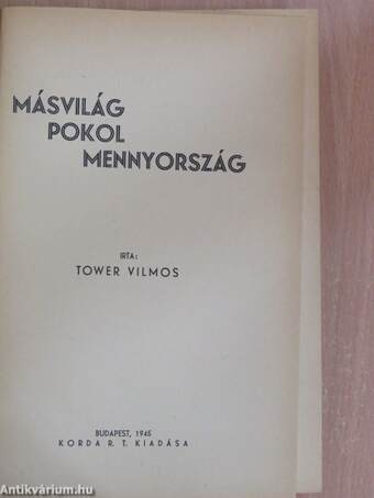 Másvilág, pokol, mennyország