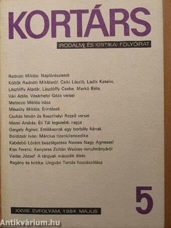 Kortárs 1984. május