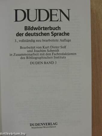 Duden 3 - Das Bildwörterbuch