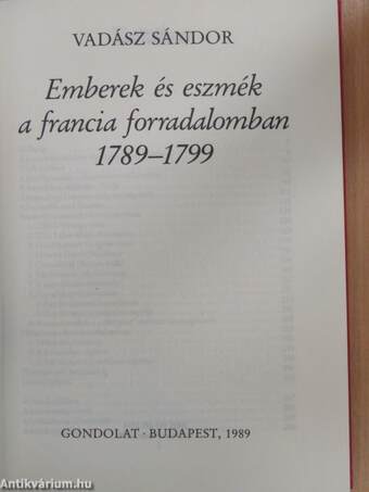 Emberek és eszmék a francia forradalomban