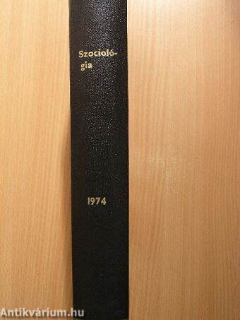 Szociológia 1974/1-4.