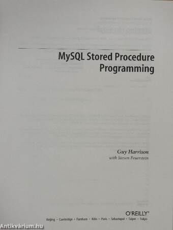 MySQL Stored Procedure Programming