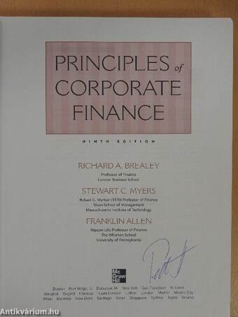 Principles of Corporate Finance