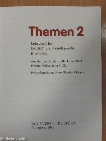 Themen 2 - Kursbuch/Arbeitsbuch