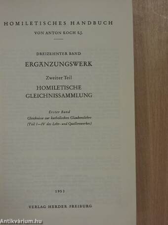 Ergänzungswerk II/1.