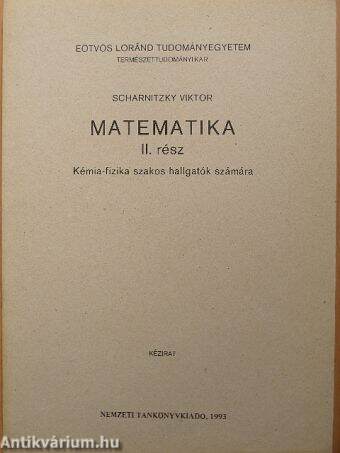 Matematika II.