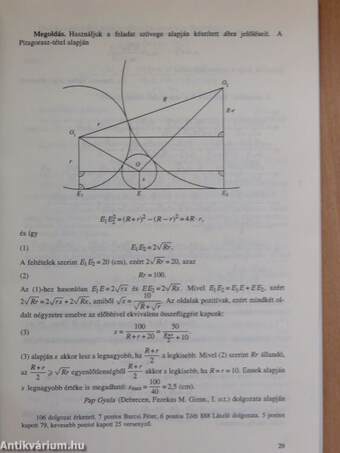 Középiskolai matematikai és fizikai lapok 1995. január