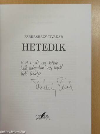 Hetedik (dedikált példány)