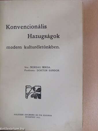 Konvencionális Hazugságok modern kulturéletünkben