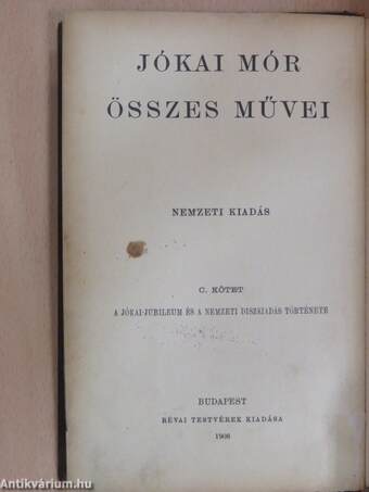 A Jókai-jubileum és a nemzeti diszkiadás története