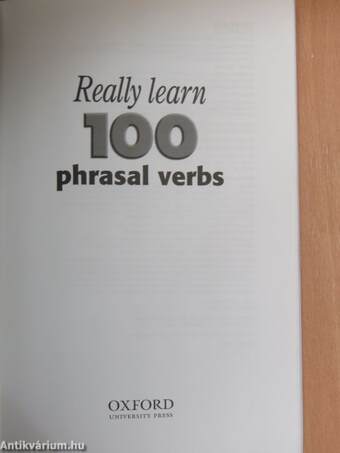 Really learn 100 phrasal verbs