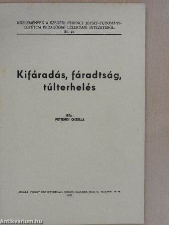 Kifáradás, fáradtság, túlterhelés