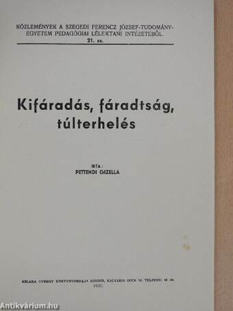 Kifáradás, fáradtság, túlterhelés