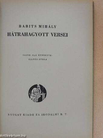 Babits Mihály hátrahagyott versei