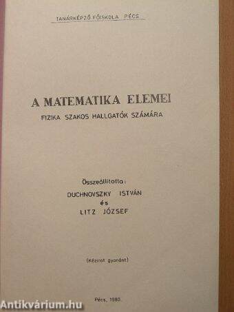 A matematika elemei