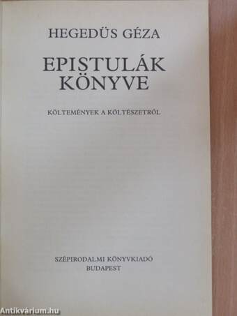 Epistulák könyve