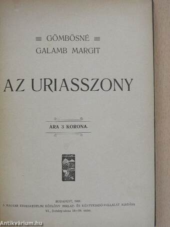 Az uriasszony