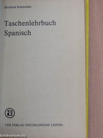 Taschenlehrbuch Spanisch