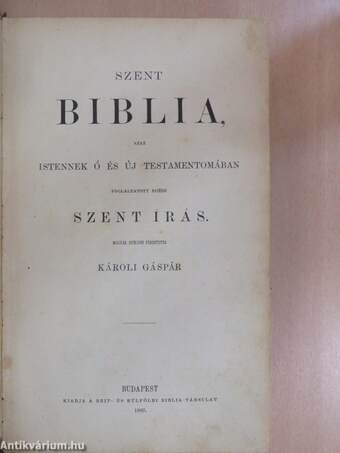 Szent Biblia (rossz állapotú)