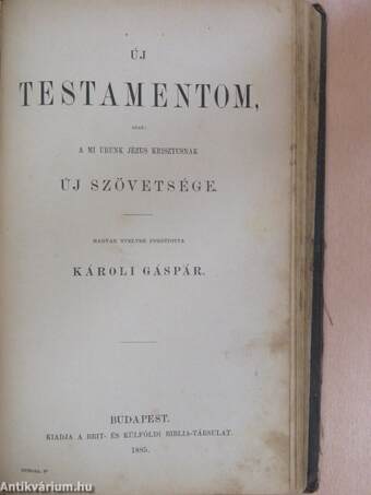 Szent Biblia (rossz állapotú)