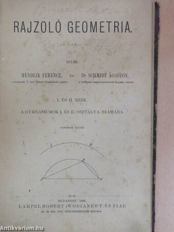 Rajzoló geometria I-II. (töredék) (rossz állapotú)