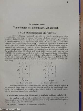 Dohány és nikotin/Természetes és mesterséges glükozidok/Kenőanyagok szabványosítása Magyarországon/Robbanóanyagok kémiája/Derítés és derítőszerek