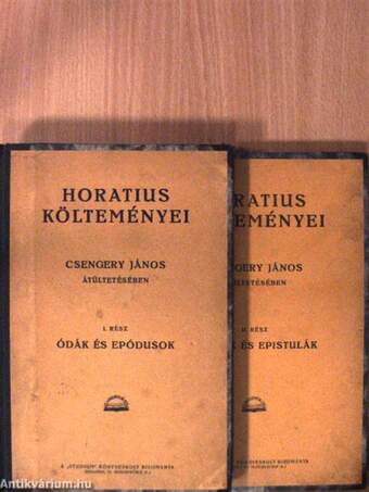 Horatius költeményei I-II.