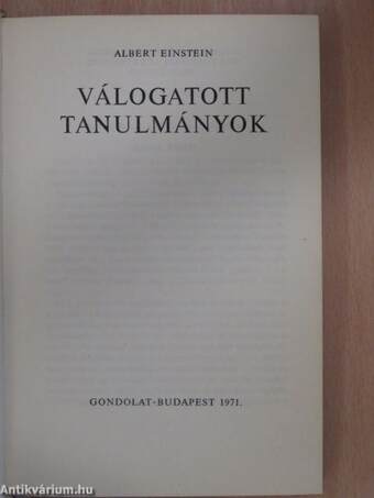 Válogatott tanulmányok