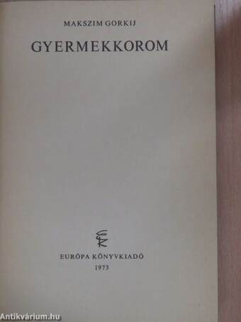 Gyermekkorom