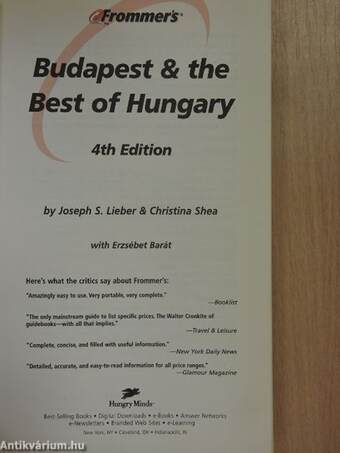 Frommer's Budapest & the Best of Hungary