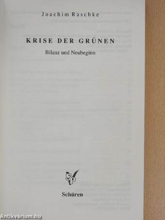 Krise der Grünen